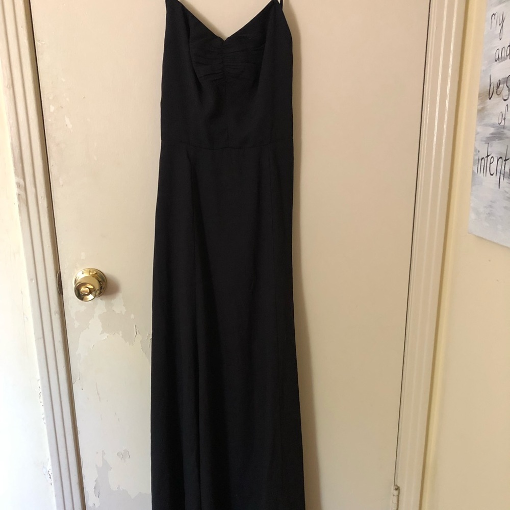 Low back spaghetti strap maxi dress